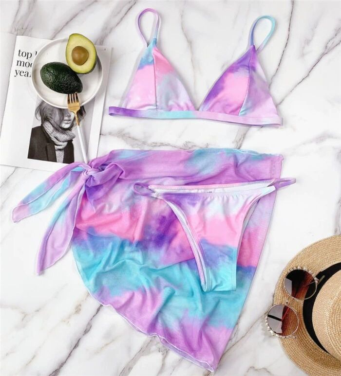 Brazilian Thong Bikini 2022 Women With Skirt Sexy Swimwear Female Padded Swimsuit Push Up Beachwear Bathing Suit Biquini Summer