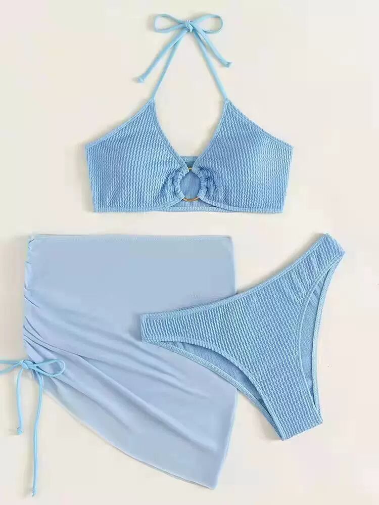 Brazilian Thong Bikini 2022 Women With Skirt Sexy Swimwear Female Padded Swimsuit Push Up Beachwear Bathing Suit Biquini Summer