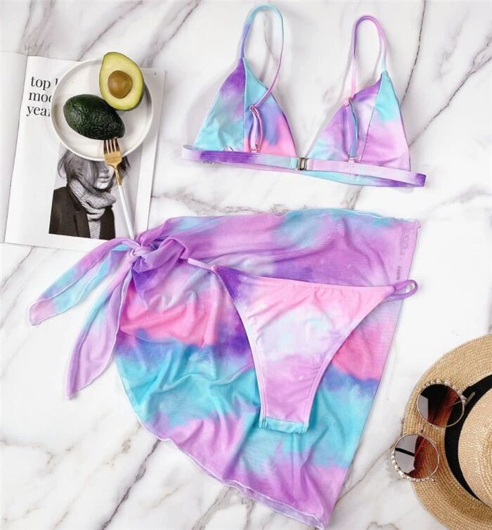 Brazilian Thong Bikini 2022 Women With Skirt Sexy Swimwear Female Padded Swimsuit Push Up Beachwear Bathing Suit Biquini Summer