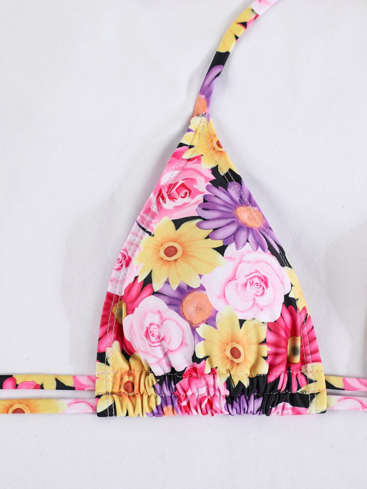 ZRTAK 2022 Bikinis Women's Swimwear Sexy Swimsuit Female Biquinis Bandage Beachwear Print Bathing Suit Tie Dye Bikini Sets