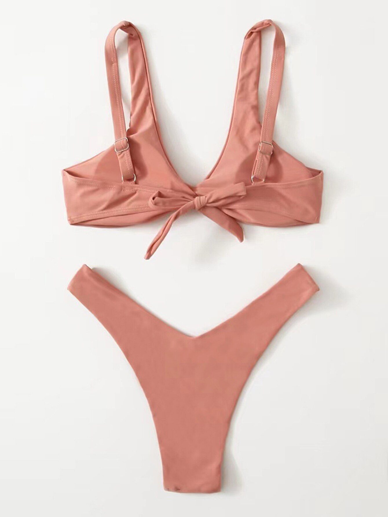 ZTVitality Solid Tie Sexy Bikini 2021 Hot Sale Padded Bra High Leg Bandage Push Up Bikini Set Brazilian Swimsuit Women Swimwear