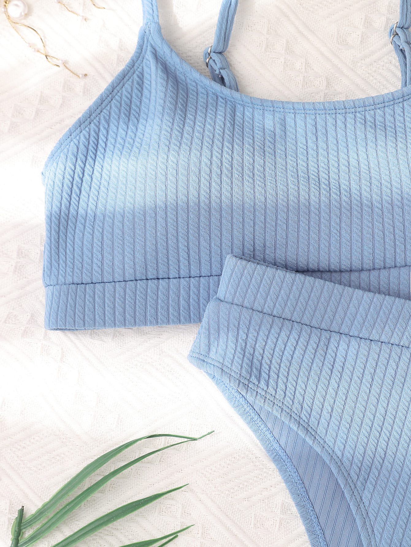 Sexy Solid Yellow Bikini 2023 Mujer High Cut Pleate Women's Swimsuit Separate Beach Bathing Suit High Waist Swimwear Biquini New