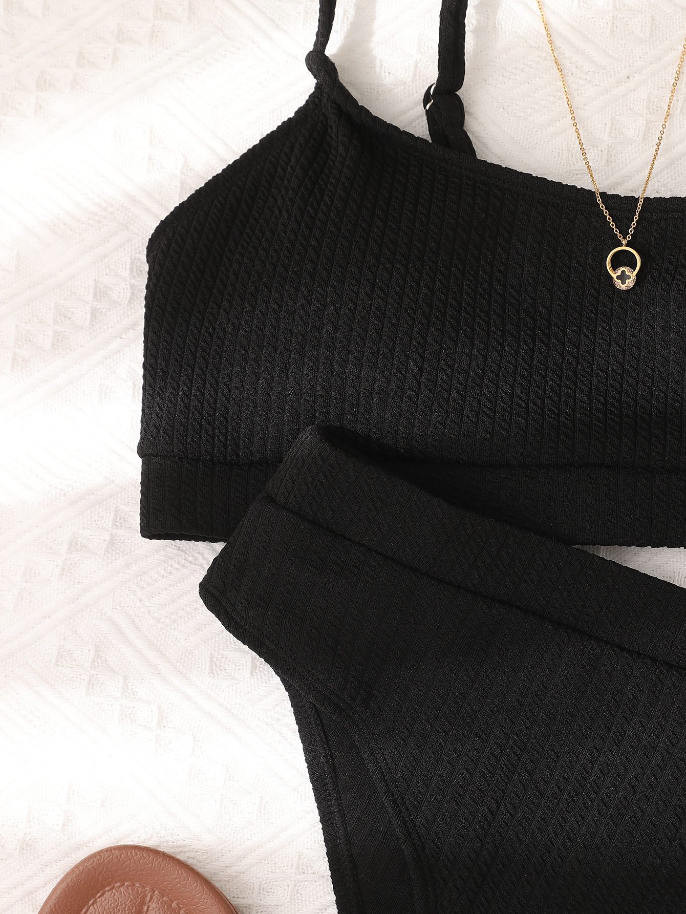 Sexy Solid Yellow Bikini 2023 Mujer High Cut Pleate Women's Swimsuit Separate Beach Bathing Suit High Waist Swimwear Biquini New