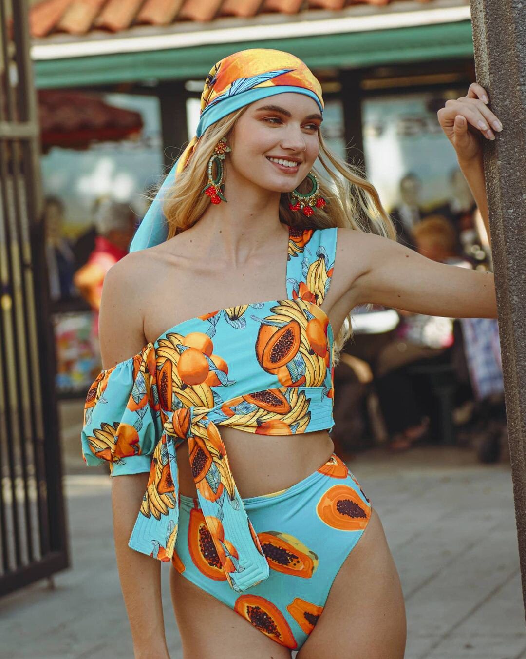 Two-Pieces Women Floral 2022 Push-Up Padded Bra Ruffles Bandage Bikini Set Swimsuit Swimwear Bathing Suit Beachwear Biquini