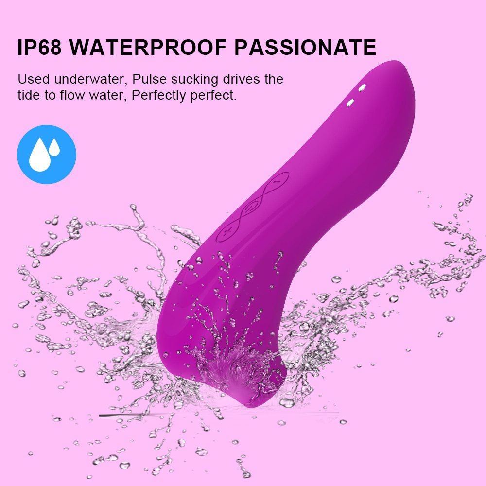 Powerful Clit Sucker Vibrator Clitoris Nipple Sucking Tongue Vibrating Oral Licking Masturbator Vagina Sexy Toys for Adult Women