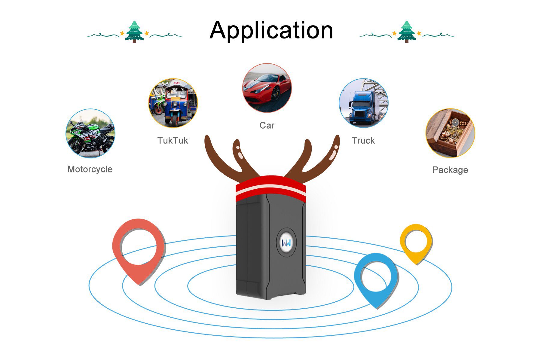 5m Accuracy GPS Tracker Remote Tracking Vehicle Anti-theft for Car Truck Motorcycle Cattle with Affordable Subscription