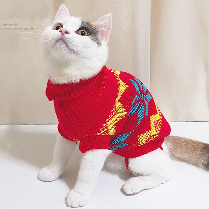 Kerstmis Kat Trui Winter Warm Pet Kostuum Voor Katten Kedi Katten Sphynx Kleding Mascotas Kleren Voor Hond Dieren Ropa De gato