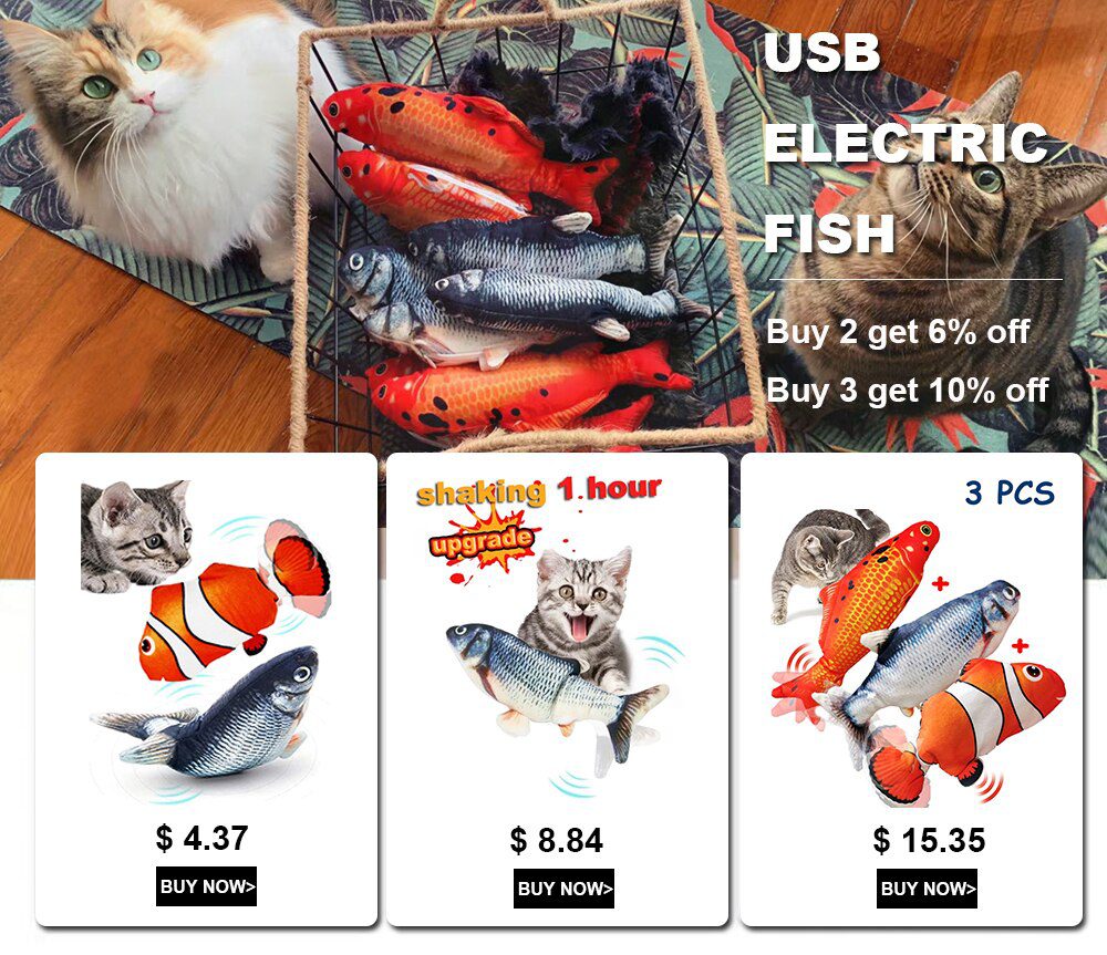 Kat Speelgoed Vis Usb Elektrische Opladen Simulatie Vis Kattenkruid Kat Huisdier Chew Bite Interactieve katten Speelgoed Dropshiping Floppy Kwispelende Vis