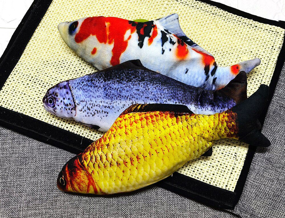 Kat Speelgoed Vis Usb Elektrische Opladen Simulatie Vis Kattenkruid Kat Huisdier Chew Bite Interactieve katten Speelgoed Dropshiping Floppy Kwispelende Vis