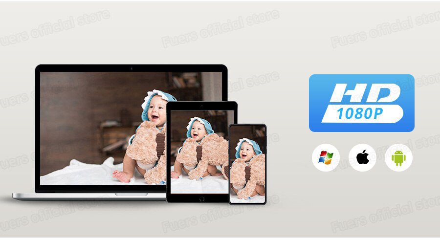 Fuers 3MP Ip Camera Tuya Smart Home Indoor Wifi Draadloze Bewakingscamera Automatische Tracking Cctv Security Baby Pet Monitor