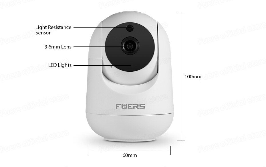Fuers 3MP Ip Camera Tuya Smart Home Indoor Wifi Draadloze Bewakingscamera Automatische Tracking Cctv Security Baby Pet Monitor