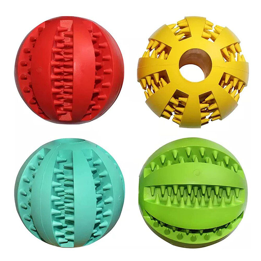 Speelgoed Voor Honden Rubber Hond Bal Voor Puppy Grappige Hond Speelgoed Voor Pet Puppies Grote Honden Gebitsreiniging Snack Bal speelgoed Voor Huisdier Producten