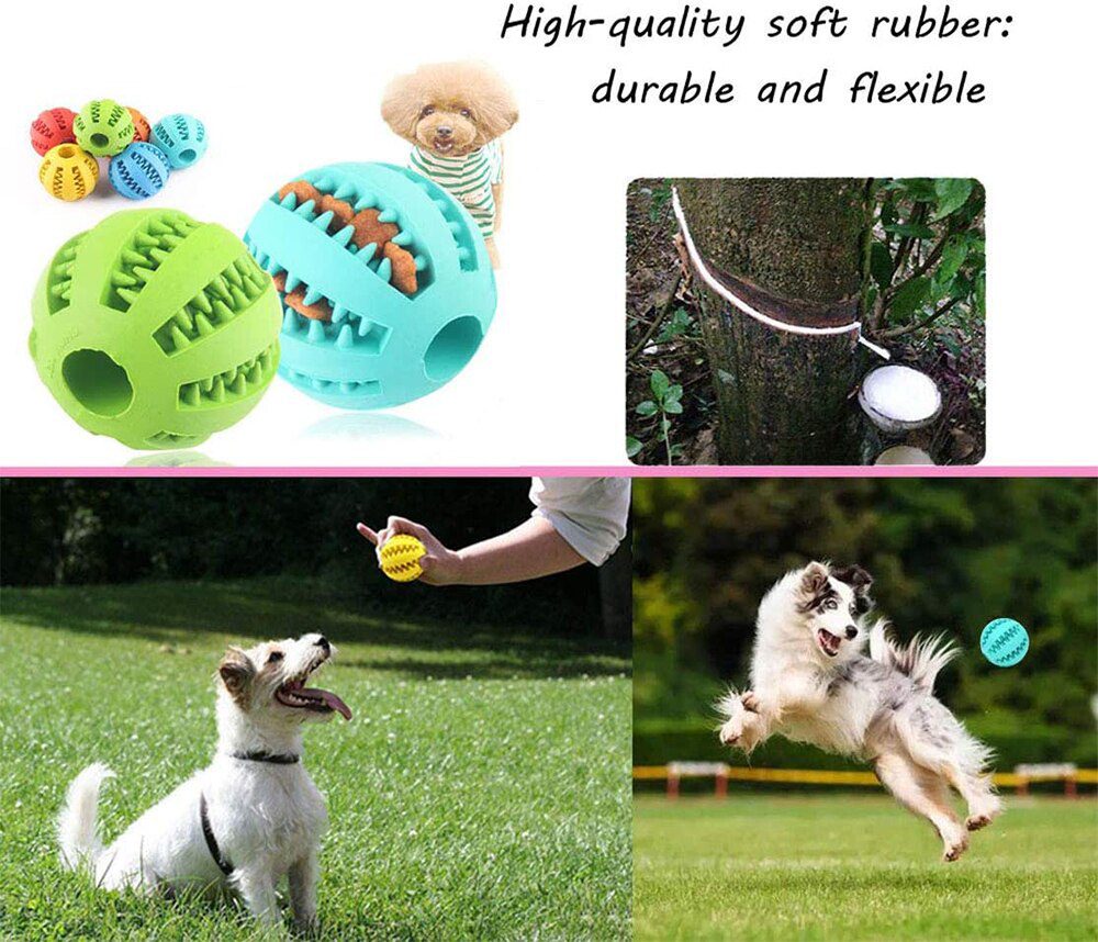 Speelgoed Voor Honden Rubber Hond Bal Voor Puppy Grappige Hond Speelgoed Voor Pet Puppies Grote Honden Gebitsreiniging Snack Bal speelgoed Voor Huisdier Producten