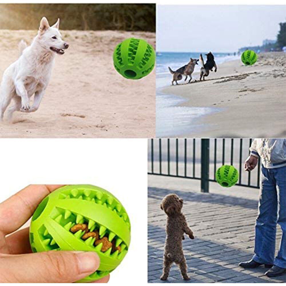 Speelgoed Voor Honden Rubber Hond Bal Voor Puppy Grappige Hond Speelgoed Voor Pet Puppies Grote Honden Gebitsreiniging Snack Bal speelgoed Voor Huisdier Producten