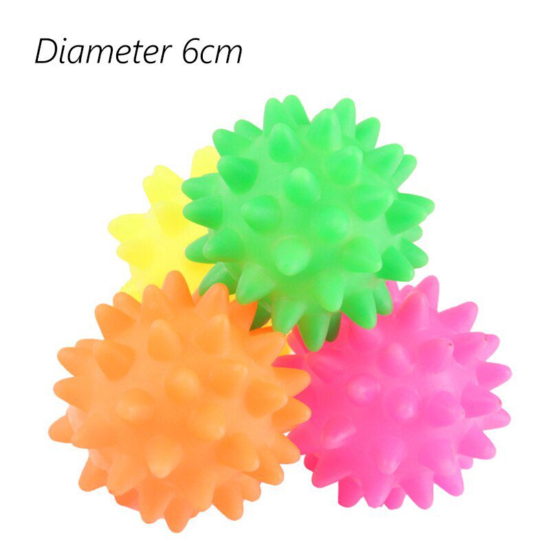 1Pcs Diameter 6Cm Piepende Hond Bal Speelgoed Voor Kleine Honden Rubber Chew Puppy Speelgoed Dog Stuff Honden speelgoed Huisdieren Brinquedo Cachorro