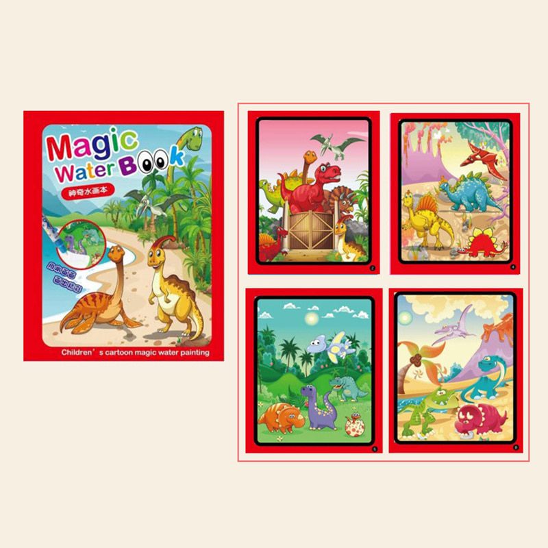 Magical Book Water Drawing Montessori Toys Reusable Coloring Book Magic Water Drawing Book Sensory Early Education Toys for Kids