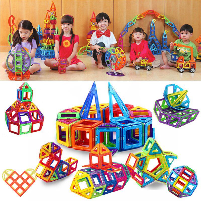 40PCS Big Size Magnetic Designer Magnet Building Blocks Accessories Educational constructor Toys For Children 40PCS Big Size Magnetic Designer Magnet Building Blocks Accessories Educational constructor Toys For Children