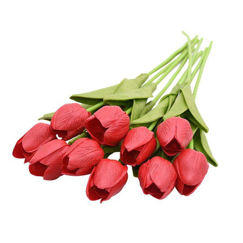 10PCS Tulip Artificial Flower Real Touch Artificial Bouquet PE Fake Flower for Wedding Decoration Flowers Home Garden Decor 10PCS Tulip Artificial Flower Real Touch Artificial Bouquet PE Fake Flower for Wedding Decoration Flowers Home Garden Decor