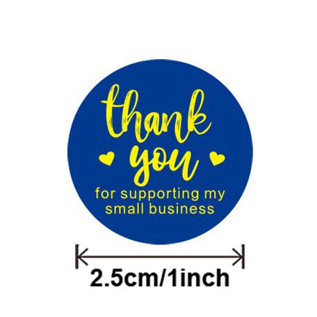 100-500pcs Thank You For Supporting My Small Business Floral Sticker Gift Packaging Seal Label Scrapbooking Stationery Sticker