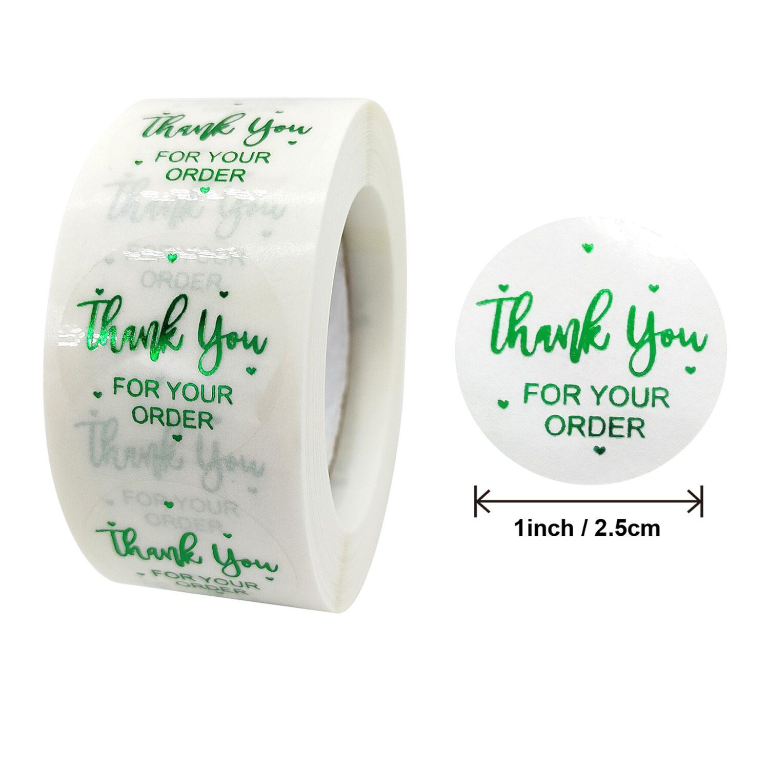 100-500pcs Transparent Labels Thank You for Your Order Stickers Seal Labels for shop Business Package Stationery Sticker