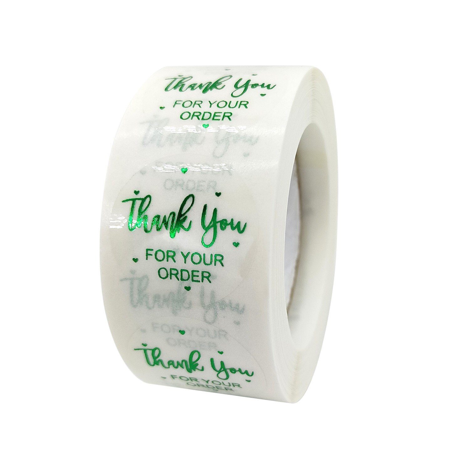 100-500pcs Transparent Labels Thank You for Your Order Stickers Seal Labels for shop Business Package Stationery Sticker