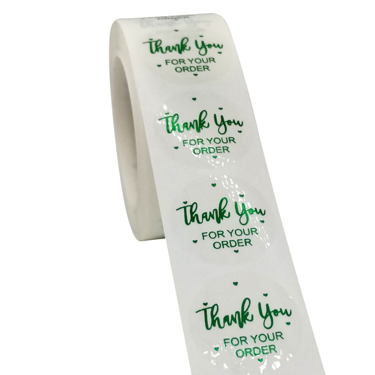 100-500pcs Transparent Labels Thank You for Your Order Stickers Seal Labels for shop Business Package Stationery Sticker