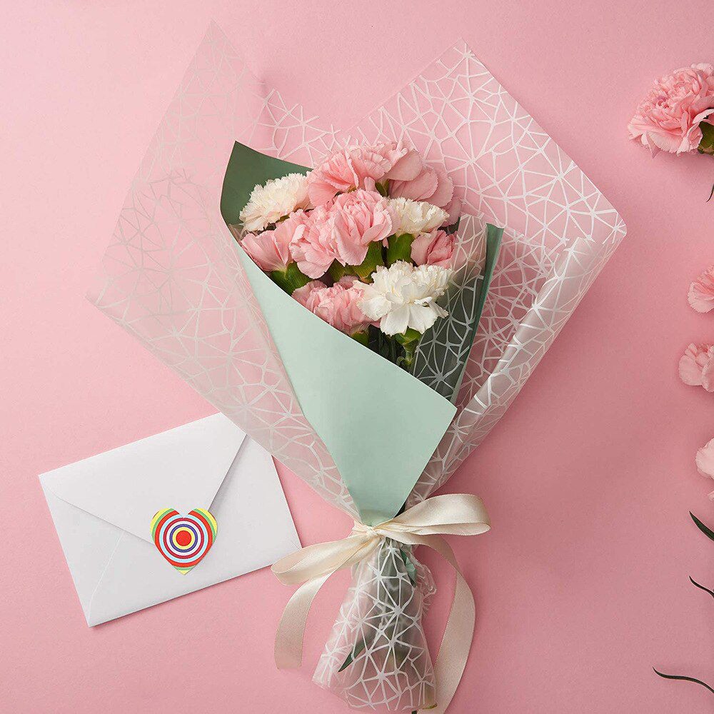 100-500 Labels Love Rainbow Sticker Heart Shape Scrapbooking Gift Packaging Party Wedding Valentine's Day Stationery Sticker