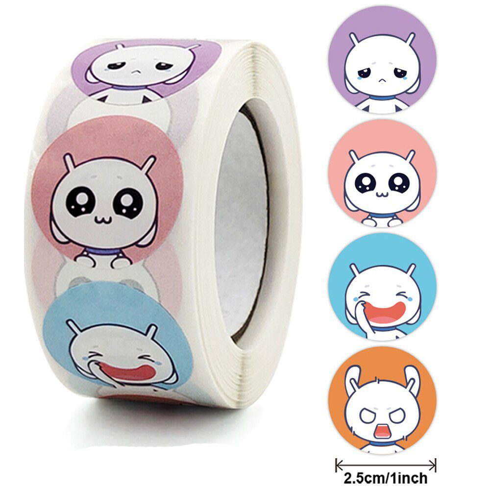 100-500PCS Children's Cartoon Stickers Little Dinosaur Pattern Kids Stationery Supplies School Teacher Supplies Reward Stickers