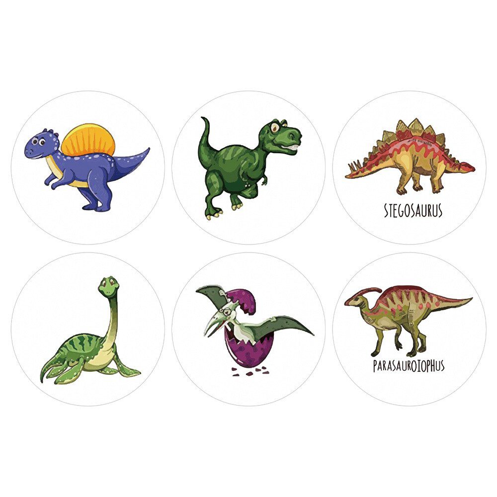 100-500PCS Children's Cartoon Stickers Little Dinosaur Pattern Kids Stationery Supplies School Teacher Supplies Reward Stickers