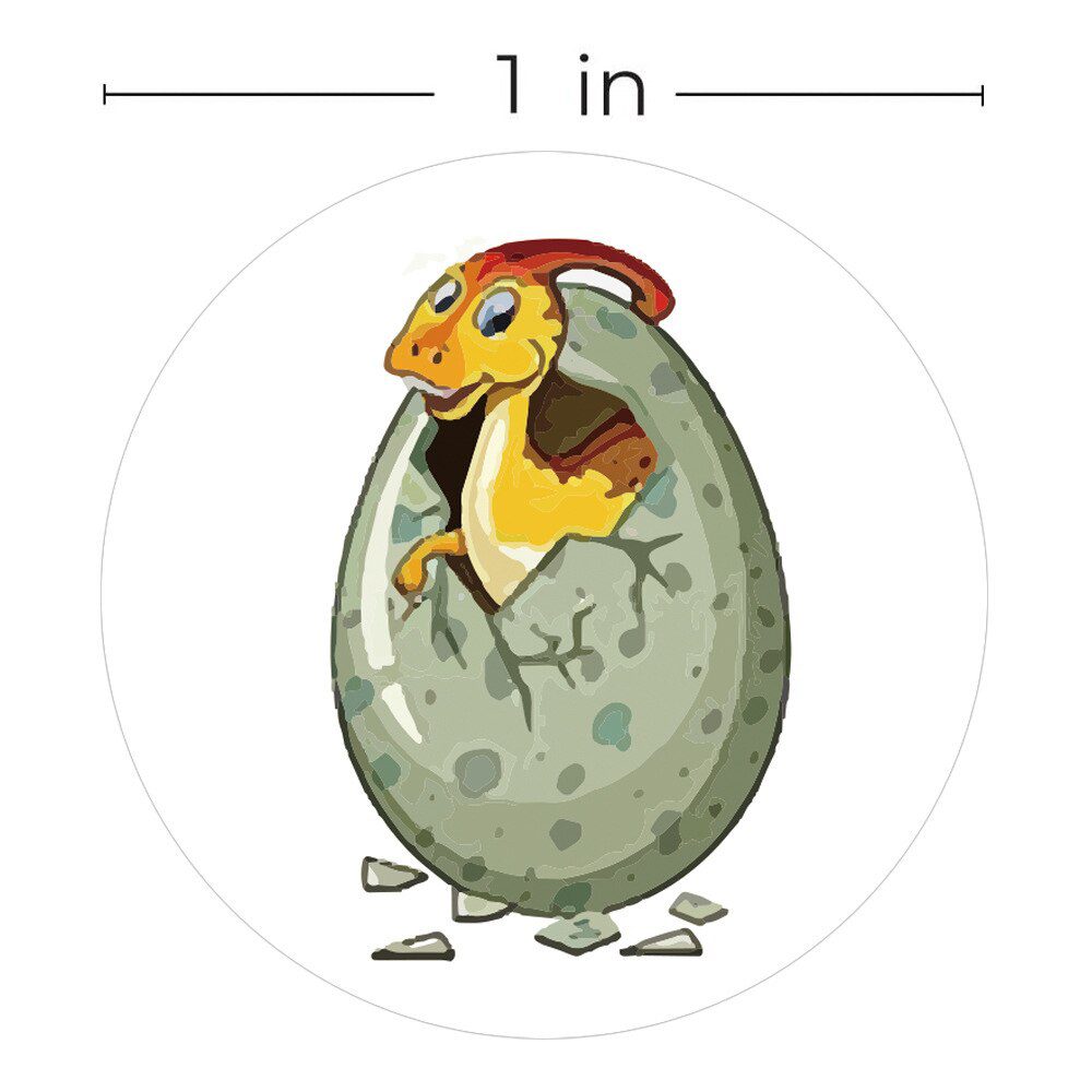 100-500PCS Children's Cartoon Stickers Little Dinosaur Pattern Kids Stationery Supplies School Teacher Supplies Reward Stickers