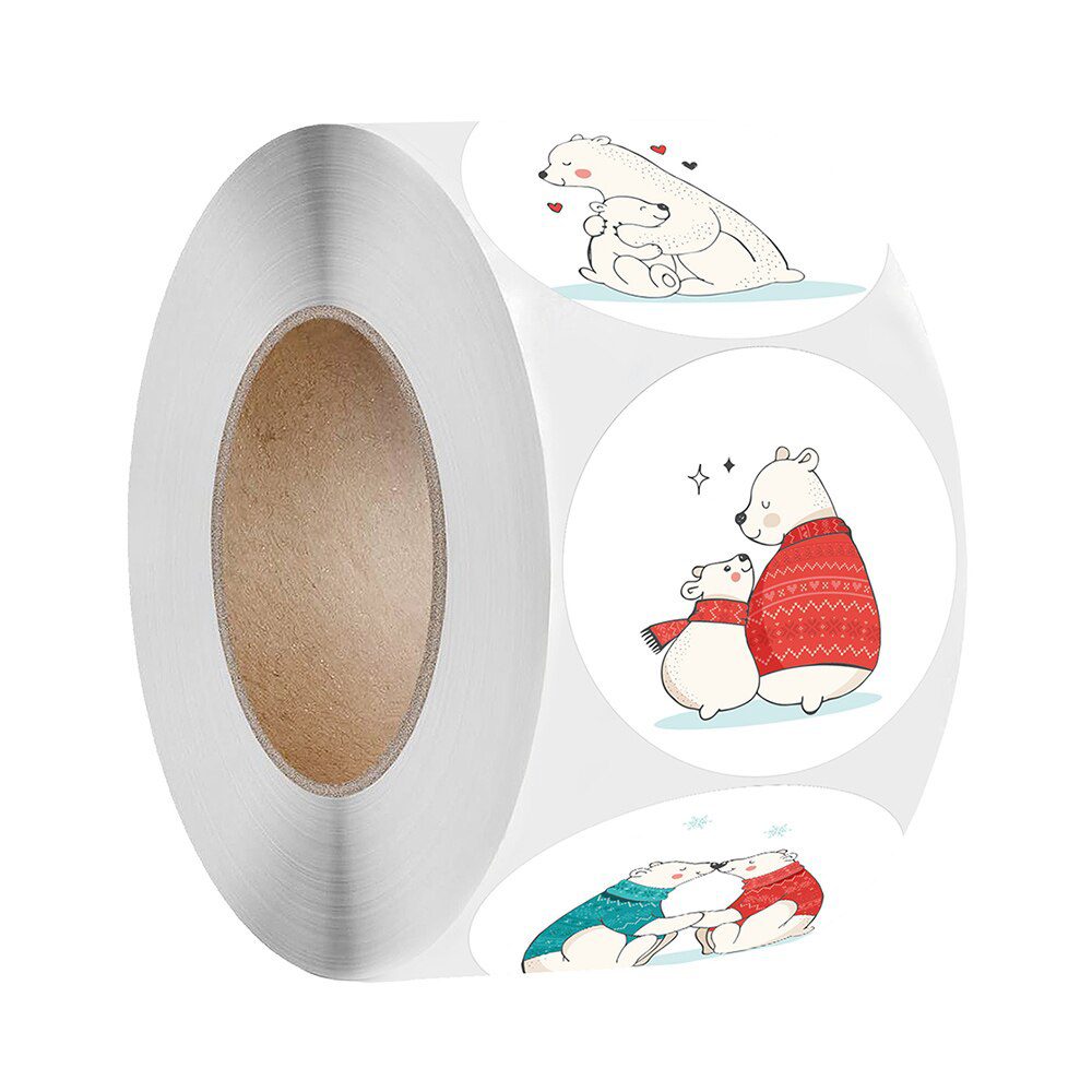 100-500pcs 1inch Cartoon Animal Children Sticker Label Thank You Cute Toy Game Sticker DIY Gift Sealing Label Decoration Supp