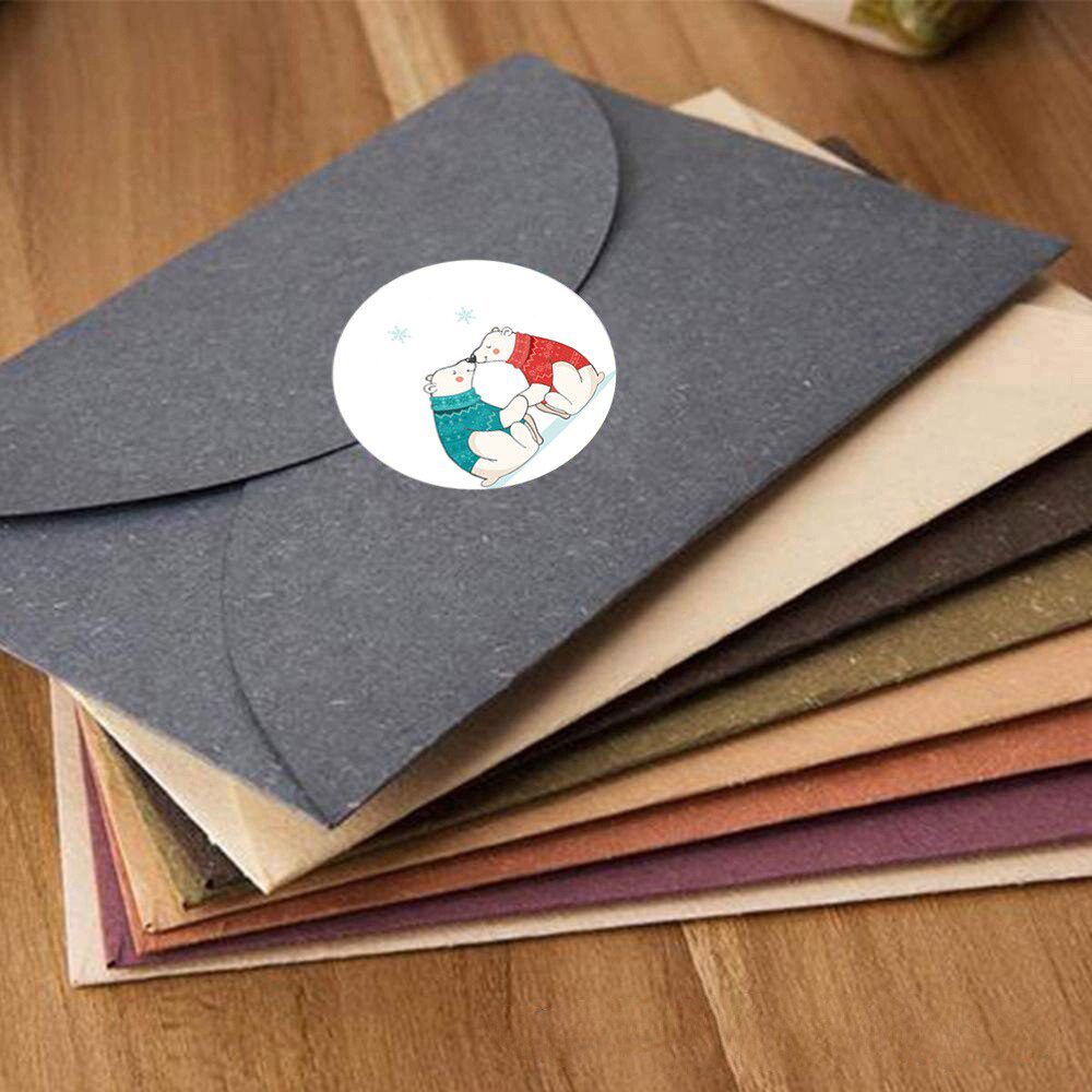 100-500pcs 1inch Cartoon Animal Children Sticker Label Thank You Cute Toy Game Sticker DIY Gift Sealing Label Decoration Supp