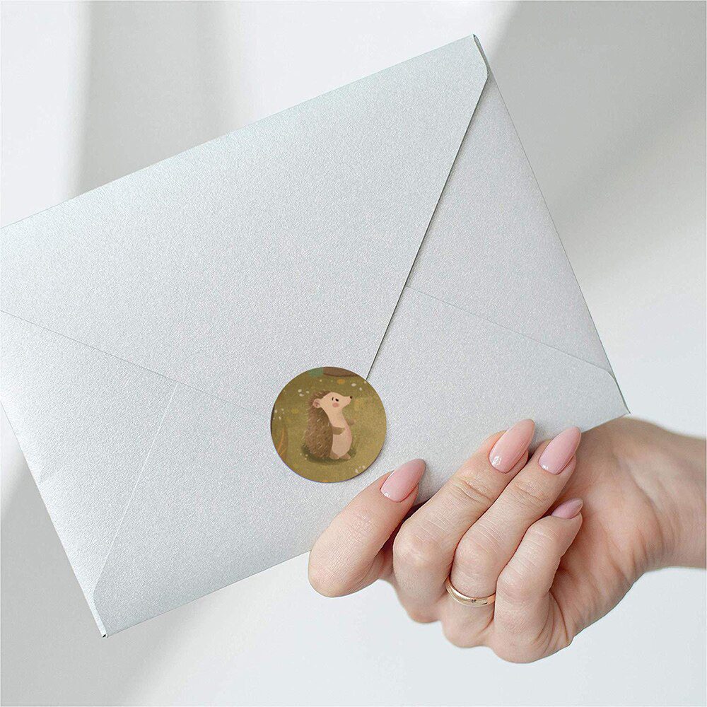 100-500pcs 1inch Cartoon Animal Children Sticker Label Thank You Cute Toy Game Sticker DIY Gift Sealing Label Decoration Supp