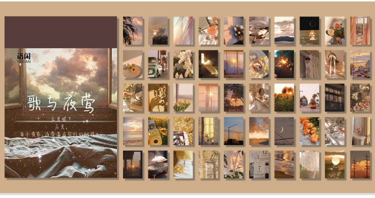 Journamm 50-366pcs Craft Vintage Scrapbooking Paper Kawaii Art Junk Journal Deco Sticker Natural Collection DIY Material Paper