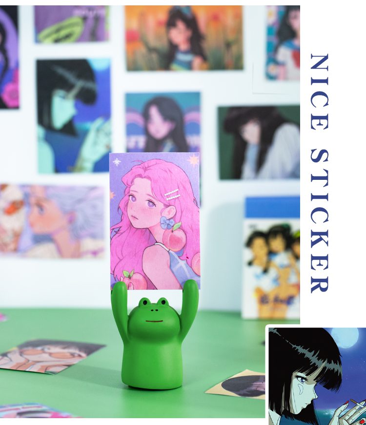 50 sheets Cute Galaxy girl Decorative ins Stickers Scrapbooking Stick Label Diary Album stationery painting Sticker Accessories