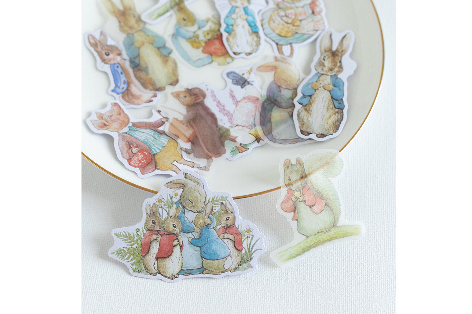 40 pcs/1lot kawaii Stationery Stickers Rabbit Diary Planner junk journal Decorative Scrapbooking DIY Craft Stickers