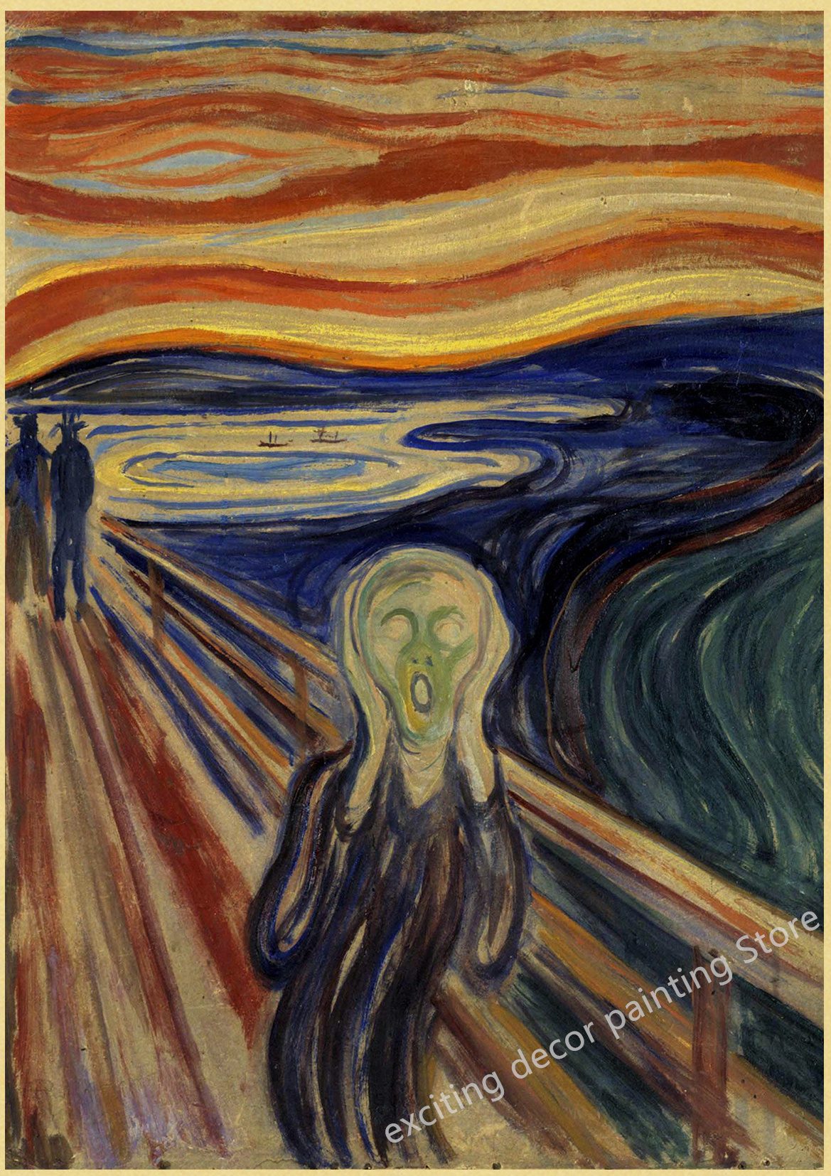 Famous Oil Painting Collection Posters Van Gogh Works Retro Kraft Paper Home Bar Cafe Decor Print Aesthetic Art Wall Paintings