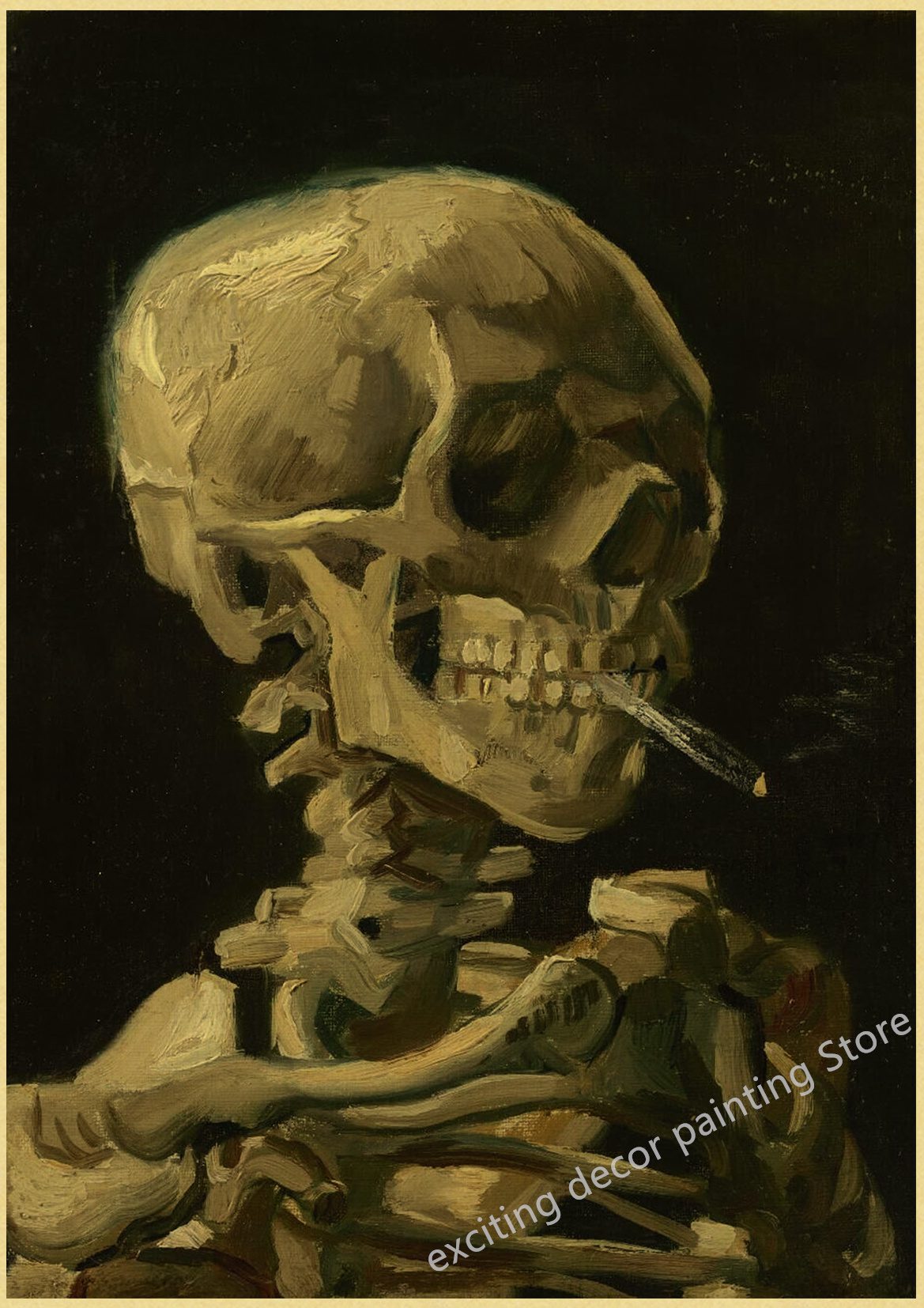 Famous Oil Painting Collection Posters Van Gogh Works Retro Kraft Paper Home Bar Cafe Decor Print Aesthetic Art Wall Paintings