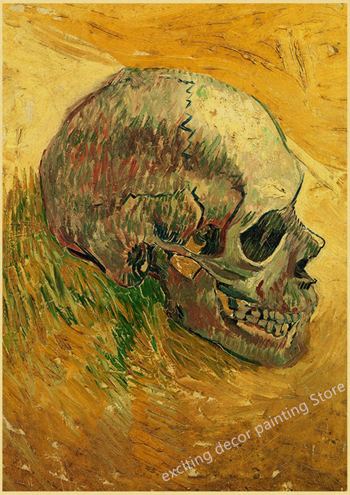 Famous Oil Painting Collection Posters Van Gogh Works Retro Kraft Paper Home Bar Cafe Decor Print Aesthetic Art Wall Paintings