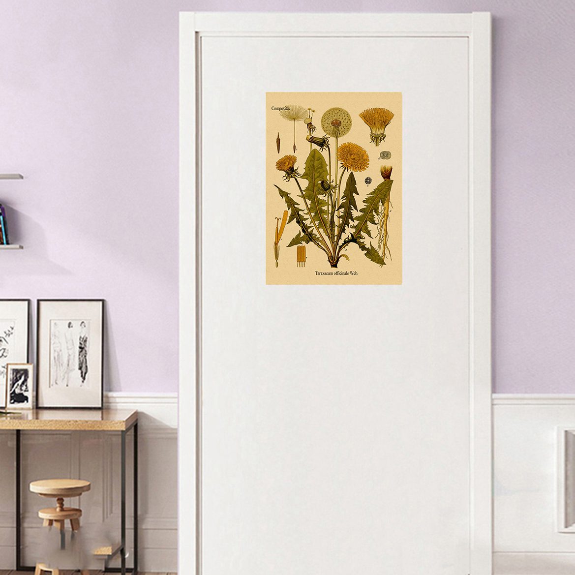 Plant Flower Study Retro Poster Botanical Prints Posters Kraft Paper Vintage Home Living Room Decor Aesthetic Art Wall Painting