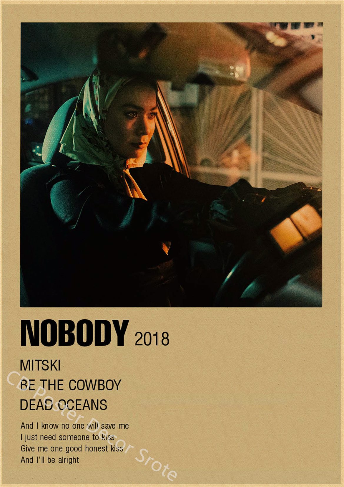 Hip Hop Singer Mitski Vintage Poster Lush Bury Me At Makeout Creek Kraft Paper Prints Home Room Bar Cafe Decor Art Wall Painting