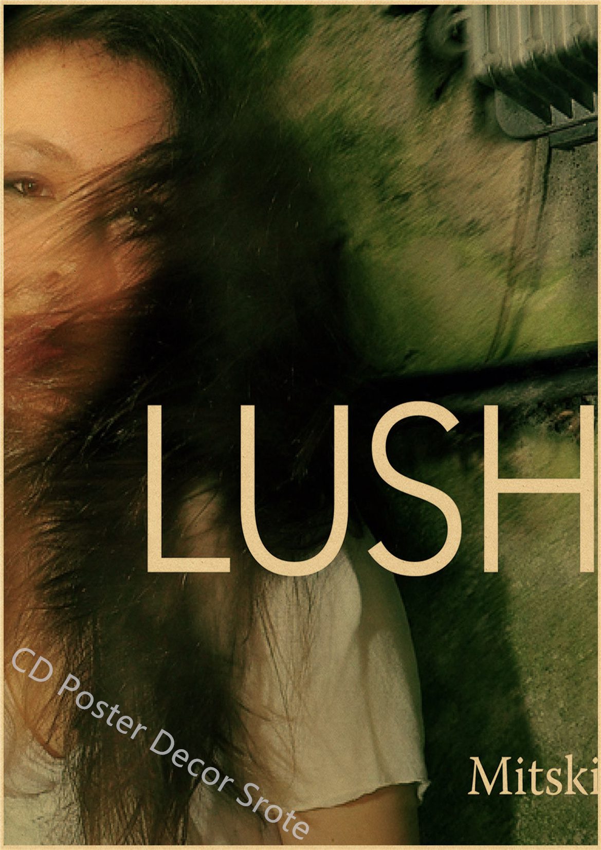 Hip Hop Singer Mitski Vintage Poster Lush Bury Me At Makeout Creek Kraft Paper Prints Home Room Bar Cafe Decor Art Wall Painting