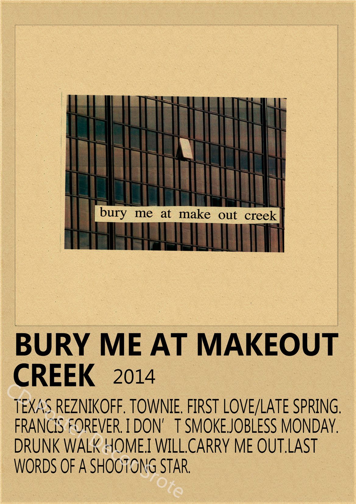 Hip Hop Singer Mitski Vintage Poster Lush Bury Me At Makeout Creek Kraft Paper Prints Home Room Bar Cafe Decor Art Wall Painting