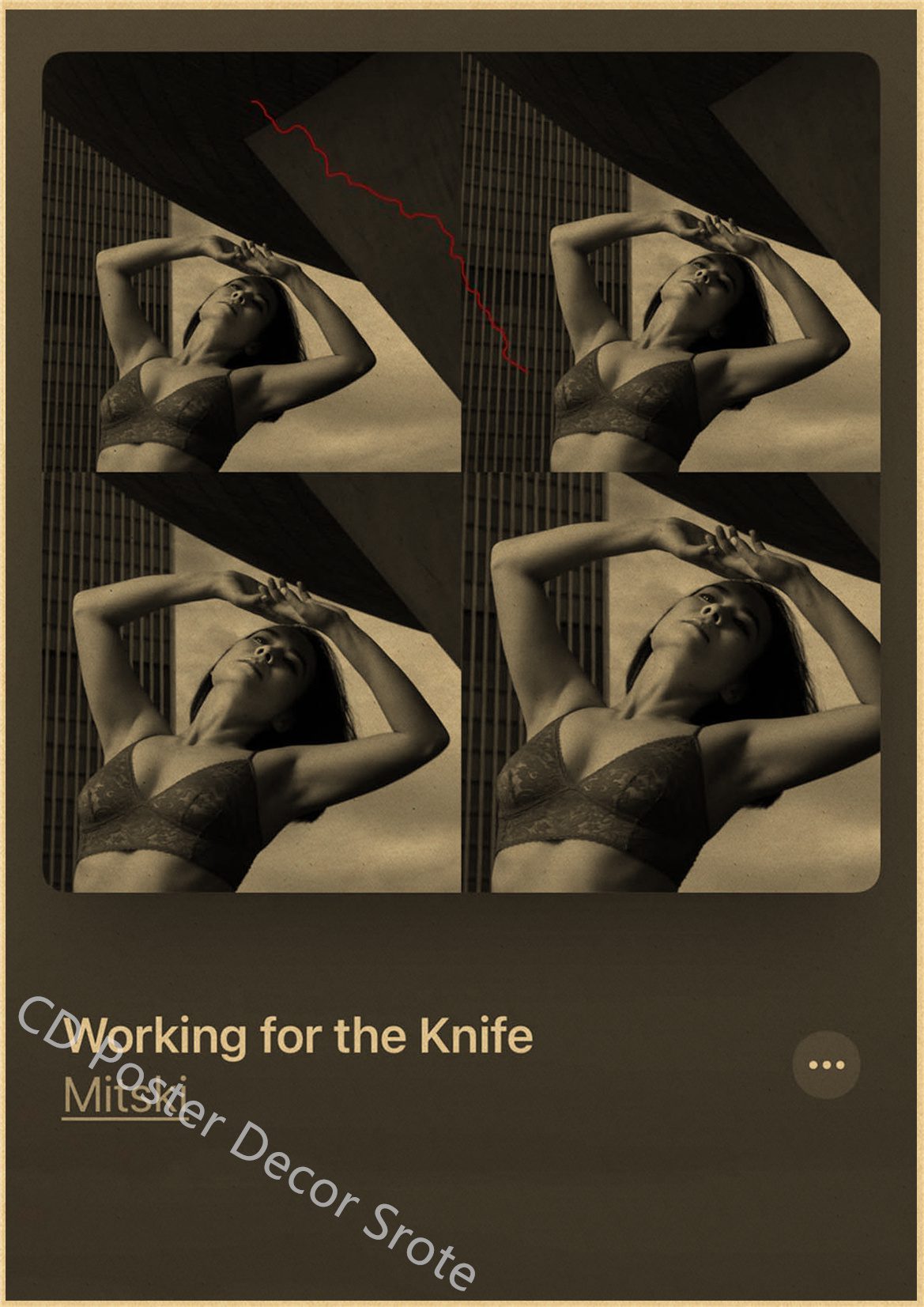 Hip Hop Singer Mitski Vintage Poster Lush Bury Me At Makeout Creek Kraft Paper Prints Home Room Bar Cafe Decor Art Wall Painting