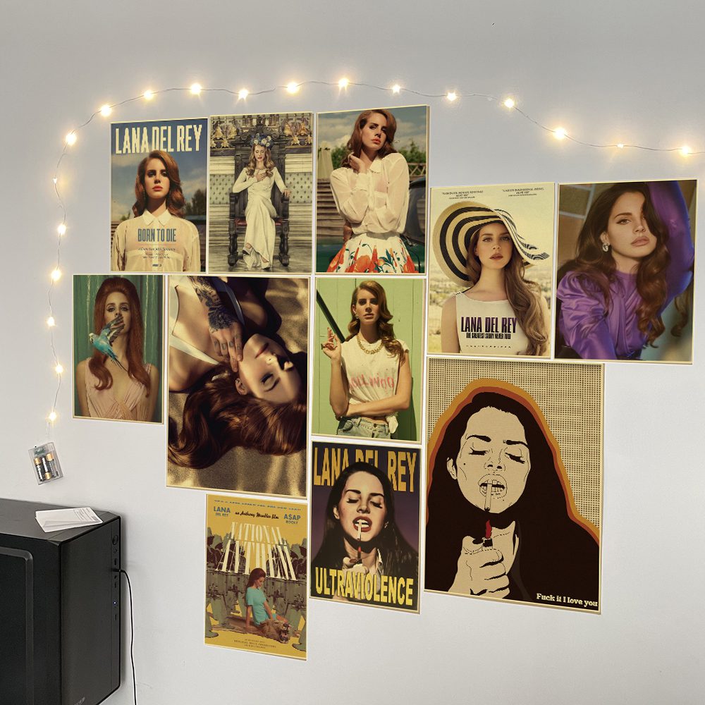 Singer Lana Del Rey Poster Retro Kraft Paper Prints and Posters Home Room Bar Cafe Decor Born To Die Art Wall Painting Picture Singer Lana Del Rey Poster Retro Kraft Paper Prints and Posters Home Room Bar Cafe Decor Born To Die Art Wall Painting Picture