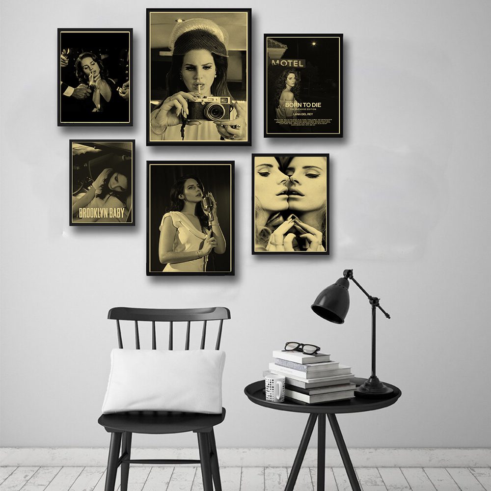 Singer Lana Del Rey Poster Retro Kraft Paper Prints and Posters Home Room Bar Cafe Decor Born To Die Art Wall Painting Picture Singer Lana Del Rey Poster Retro Kraft Paper Prints and Posters Home Room Bar Cafe Decor Born To Die Art Wall Painting Picture