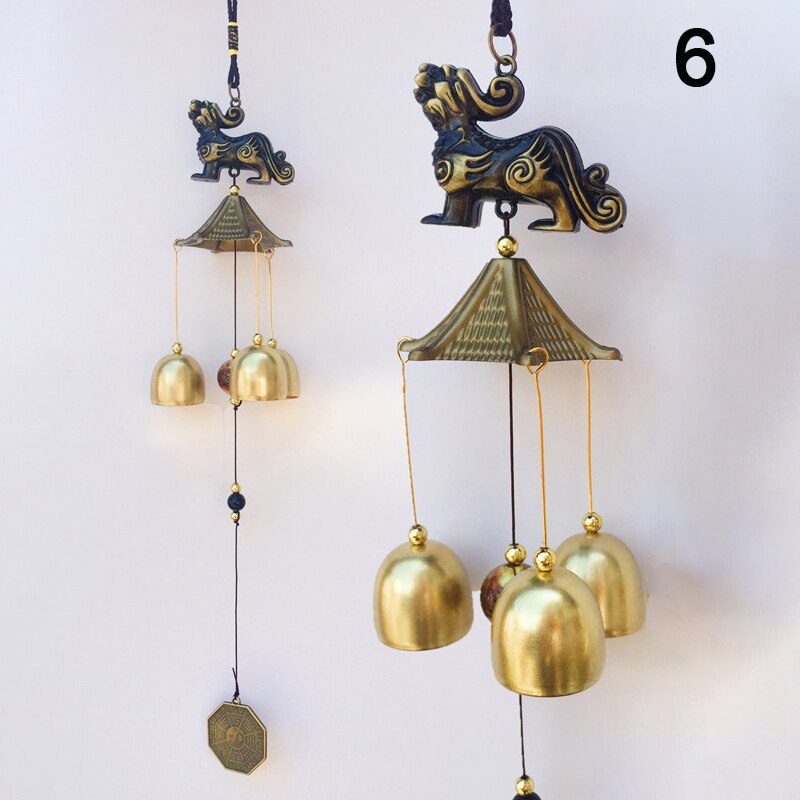 1Pcs Antique Wind Chime Copper Yard Garden Outdoor Living Decoration Metal Wind Chimes Outdoor Chinese Oriental Lucky Metal Win 1Pcs Antique Wind Chime Copper Yard Garden Outdoor Living Decoration Metal Wind Chimes Outdoor Chinese Oriental Lucky Metal Win