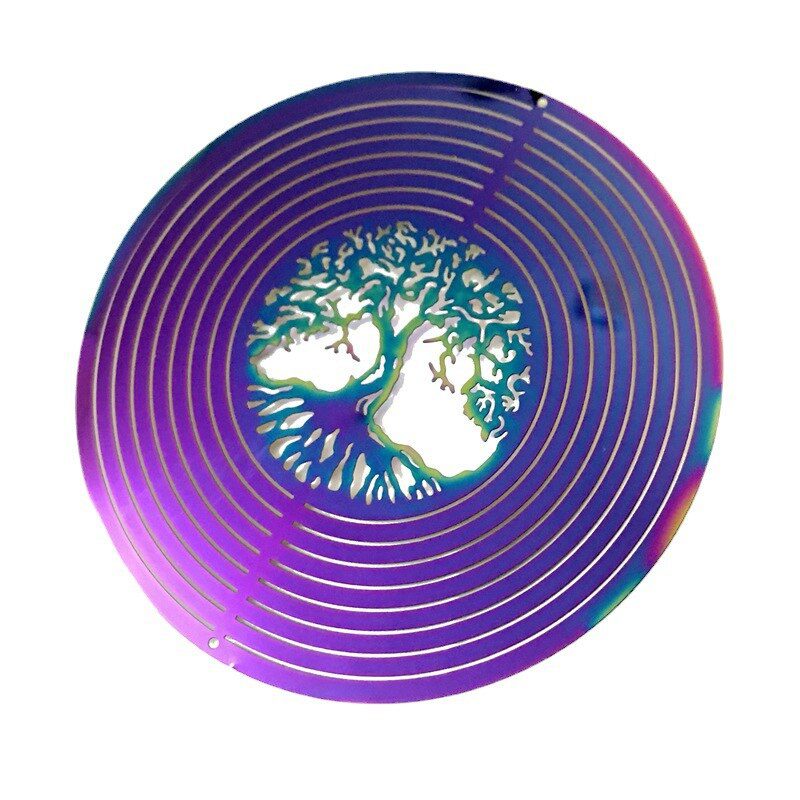 3D Rotating Wind Chimes Tree Of Life Wind Spinner Bell For Home Decor Aesthetic Garden Hanging Decoration Outdoor Windchimes Set