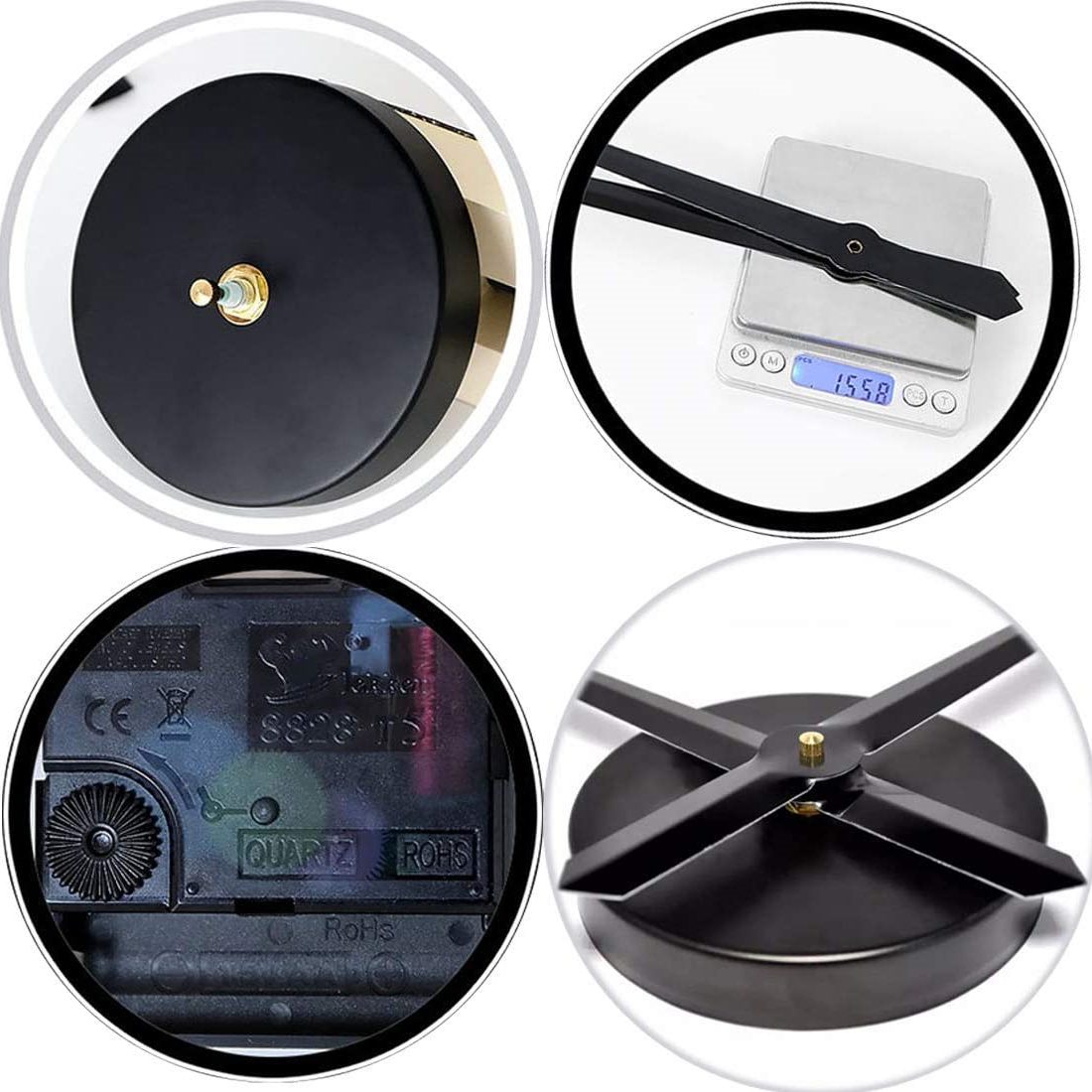 Large 3D Wall Clock DIY Creative Mirror Surface Wall Decorative Sticker Watch 130cm Frameless for Home School Office Living Room