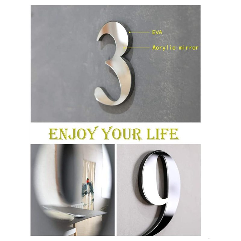 Large 3D Wall Clock DIY Creative Mirror Surface Wall Decorative Sticker Watch 130cm Frameless for Home School Office Living Room